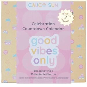 Calico Sun Celebration Countdown Calendar: Good Vibes Only Bracelet & Charms